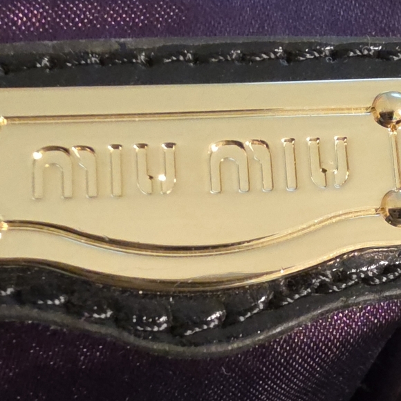 AUTHENTIC PRADA MIU MIU VINTAGE GRANDE SWIRL LEATHER SATCHEL PURSE HANDBAG - Picture 6 of 16